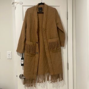 Pinko tweed boucle coat